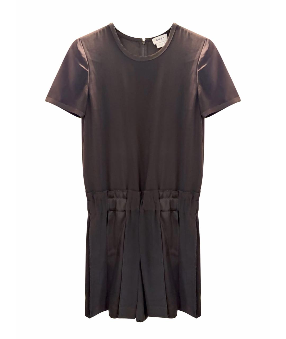 DKNY Черное полиэстеровое повседневное платье, фото 1