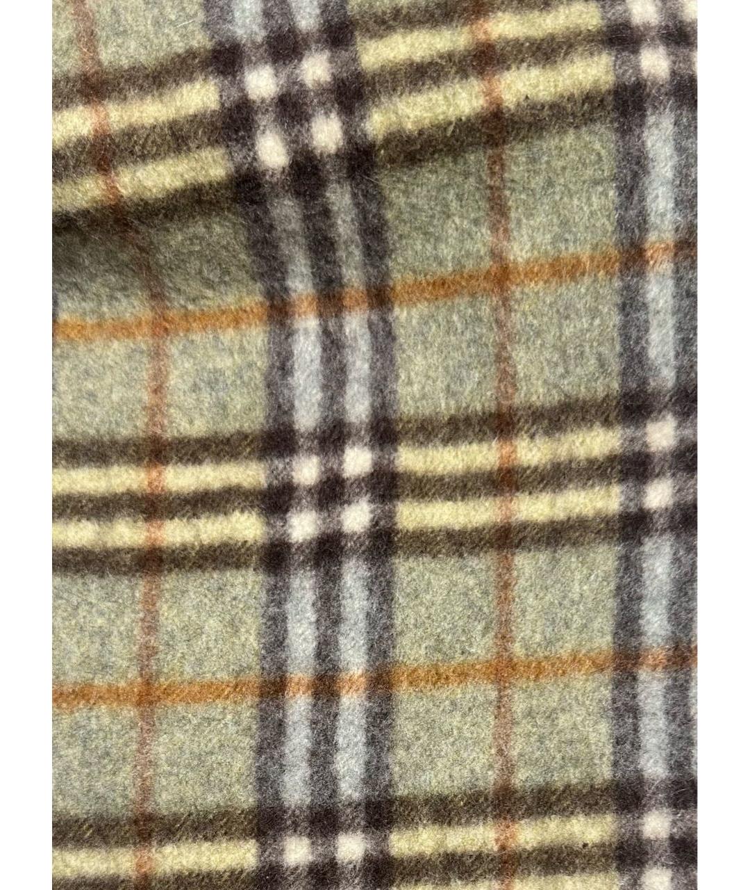 BURBERRY Зеленый кашемировый шарф, фото 2