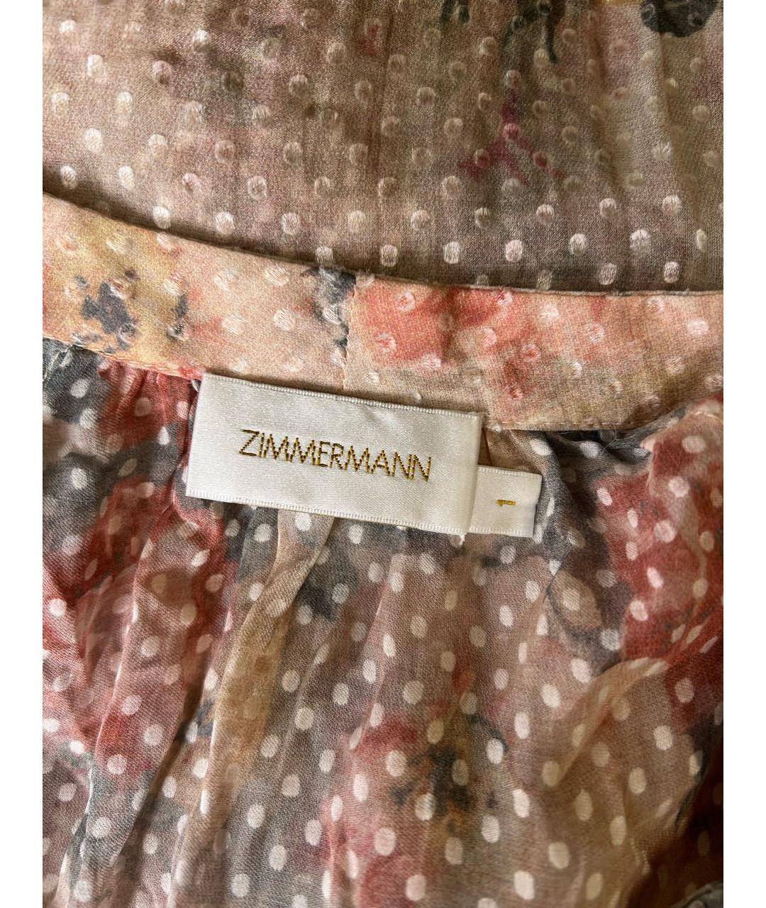 ZIMMERMANN Розовый шелковый сарафан, фото 5
