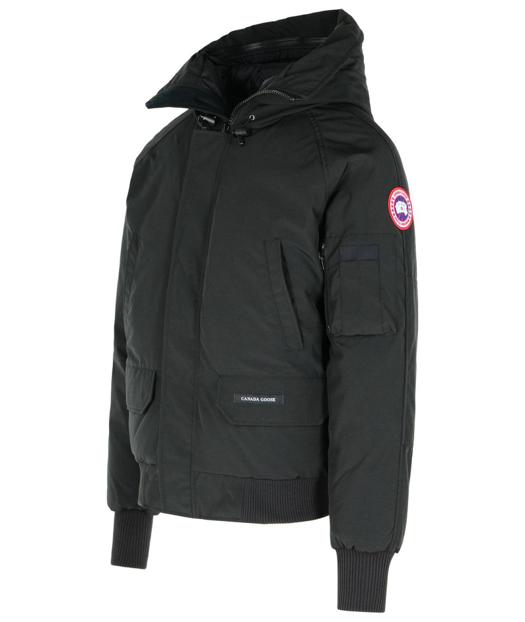 CANADA GOOSE Черная полиамидовая куртка, фото 2