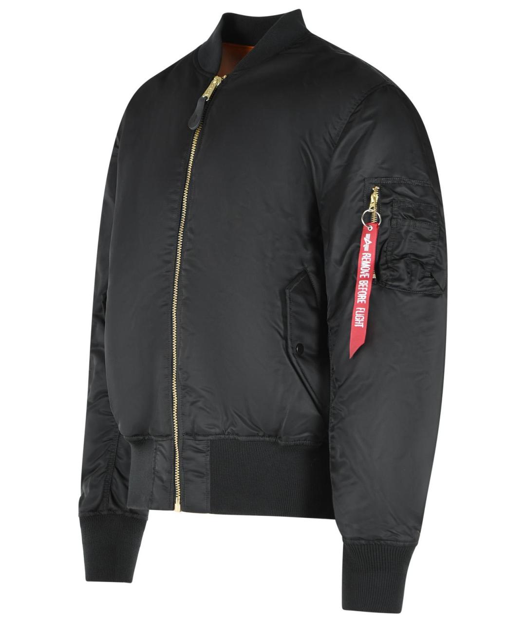 ALPHA INDUSTRIES Черная полиамидовая куртка, фото 2