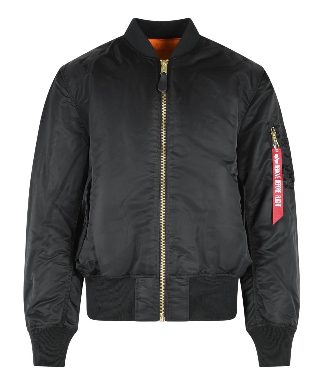 ALPHA INDUSTRIES Черная полиамидовая куртка, фото 1