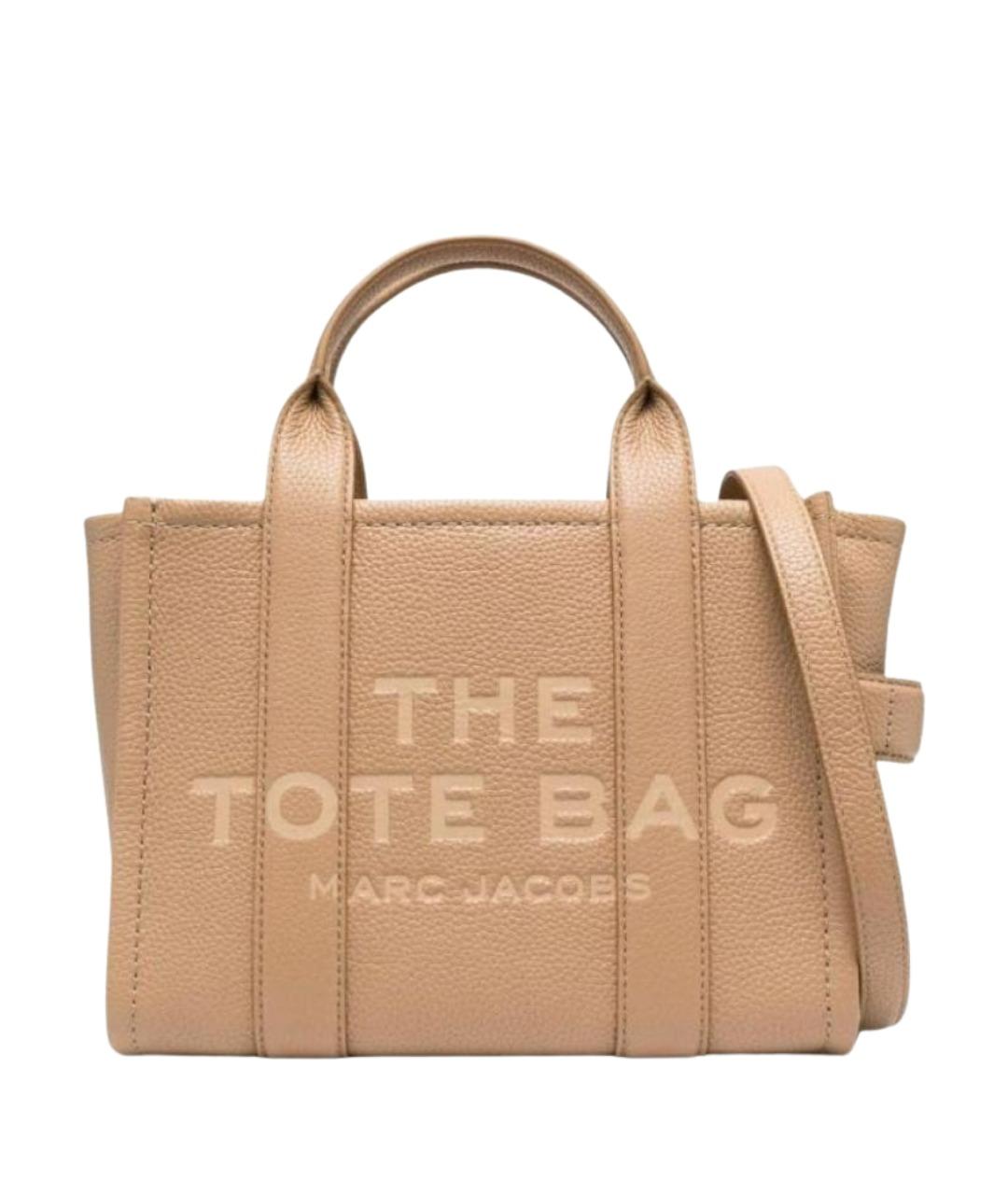 MARC JACOBS Бежевая кожаная сумка тоут, фото 1