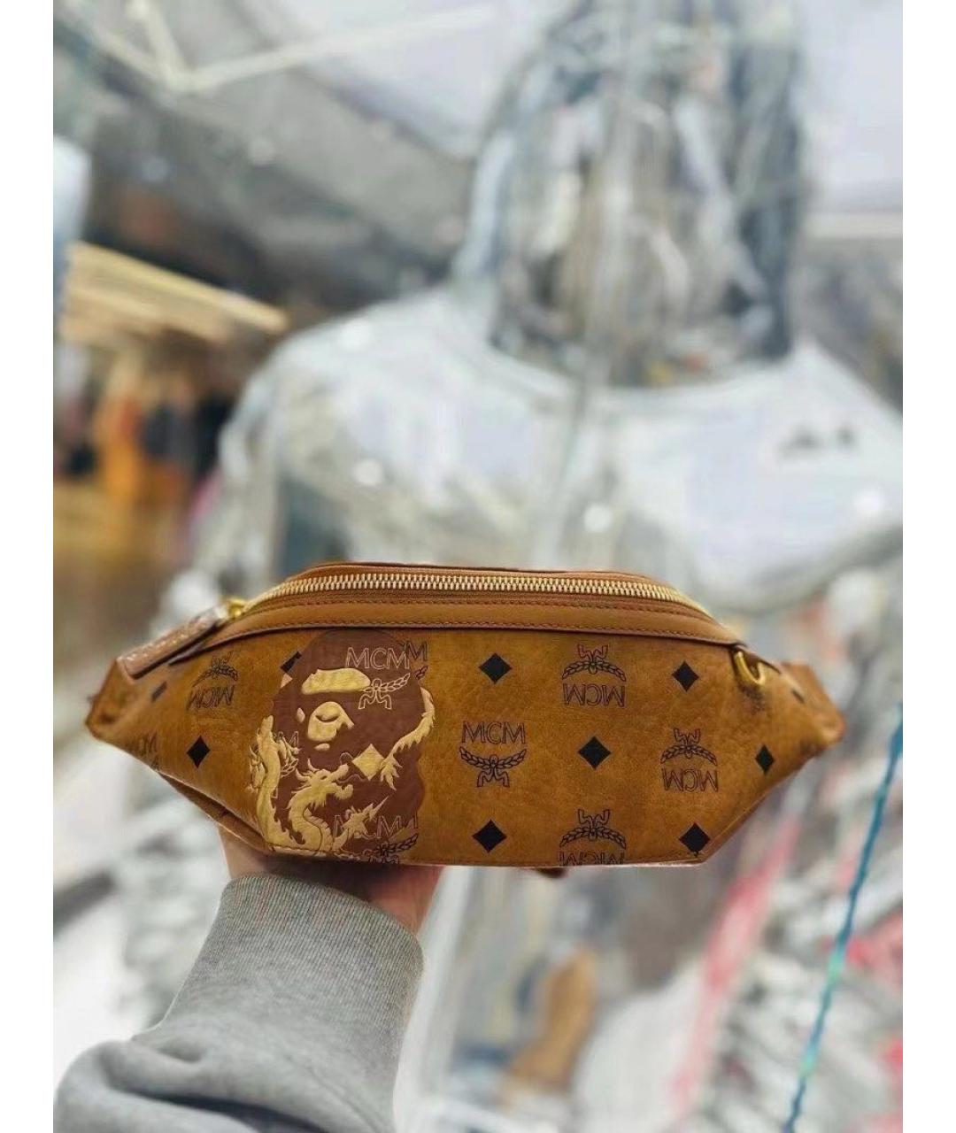 MCM Мульти поясная сумка из канвы, фото 3