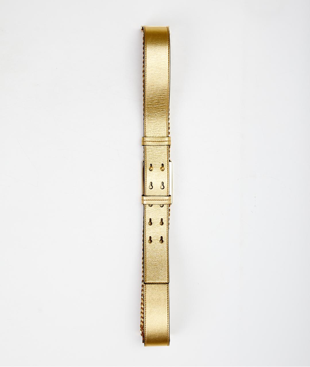 TOM FORD Золотой кожаный ремень, фото 4