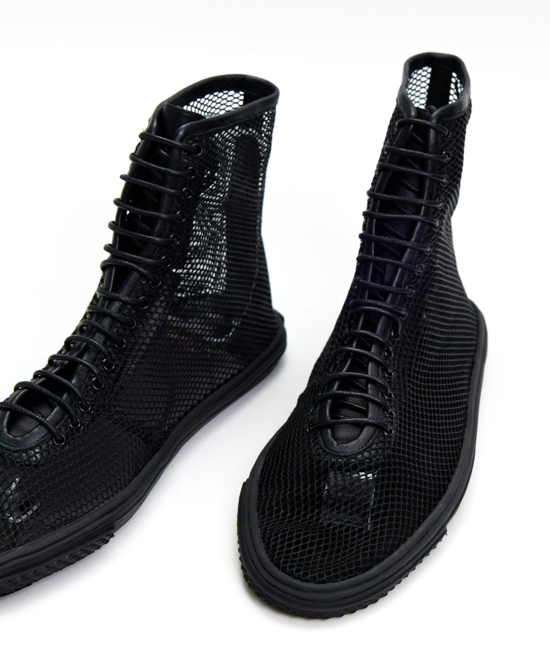 SAINT LAURENT Черные текстильные кеды, фото 5
