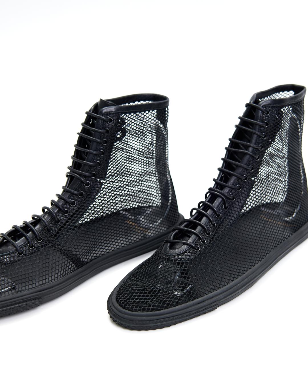 SAINT LAURENT Черные текстильные кеды, фото 3