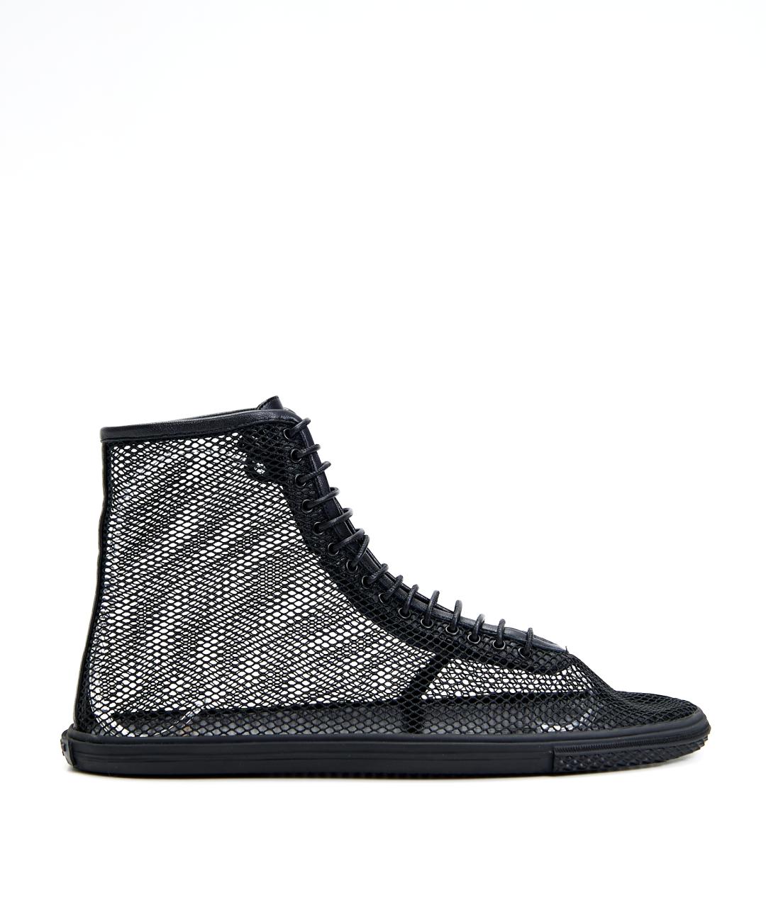 SAINT LAURENT Черные текстильные кеды, фото 9