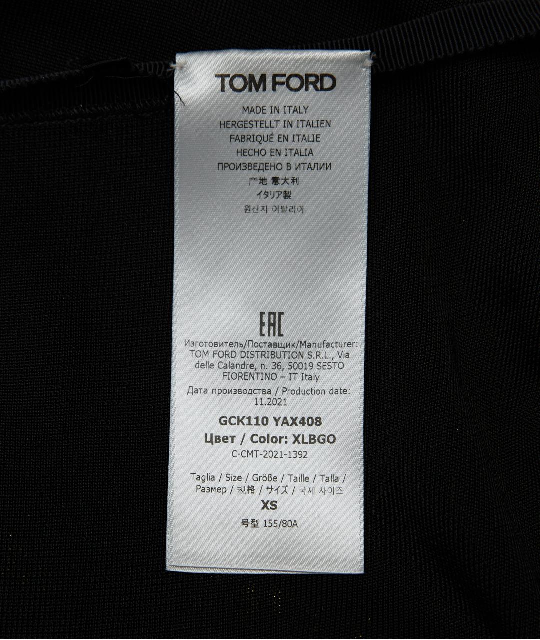 TOM FORD Золотой полиэстеровый костюм с юбками, фото 4