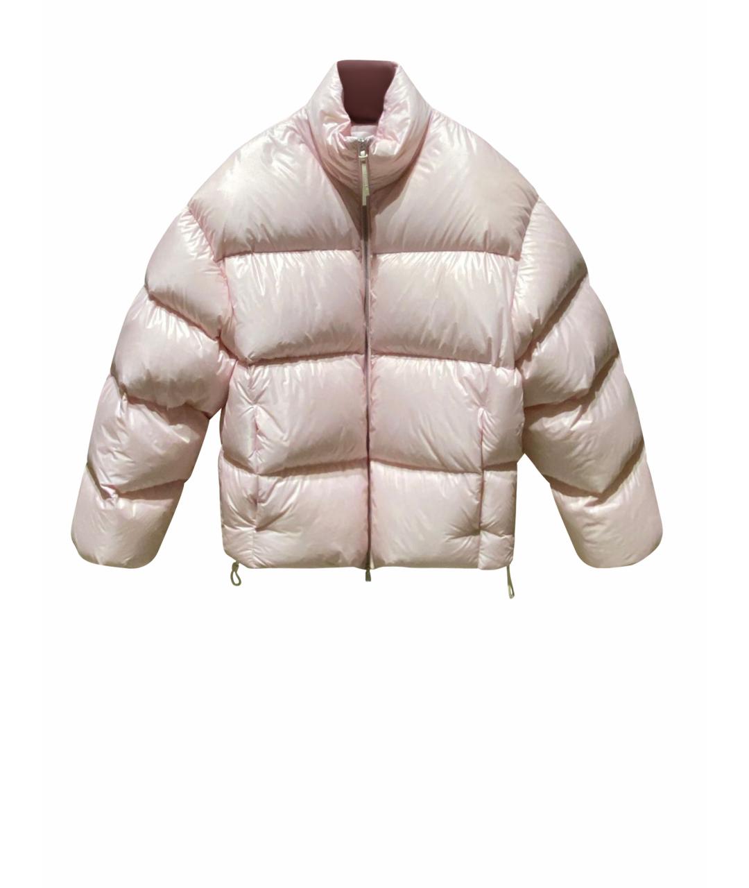 JIL SANDER Розовый полиэстеровый пуховик, фото 1