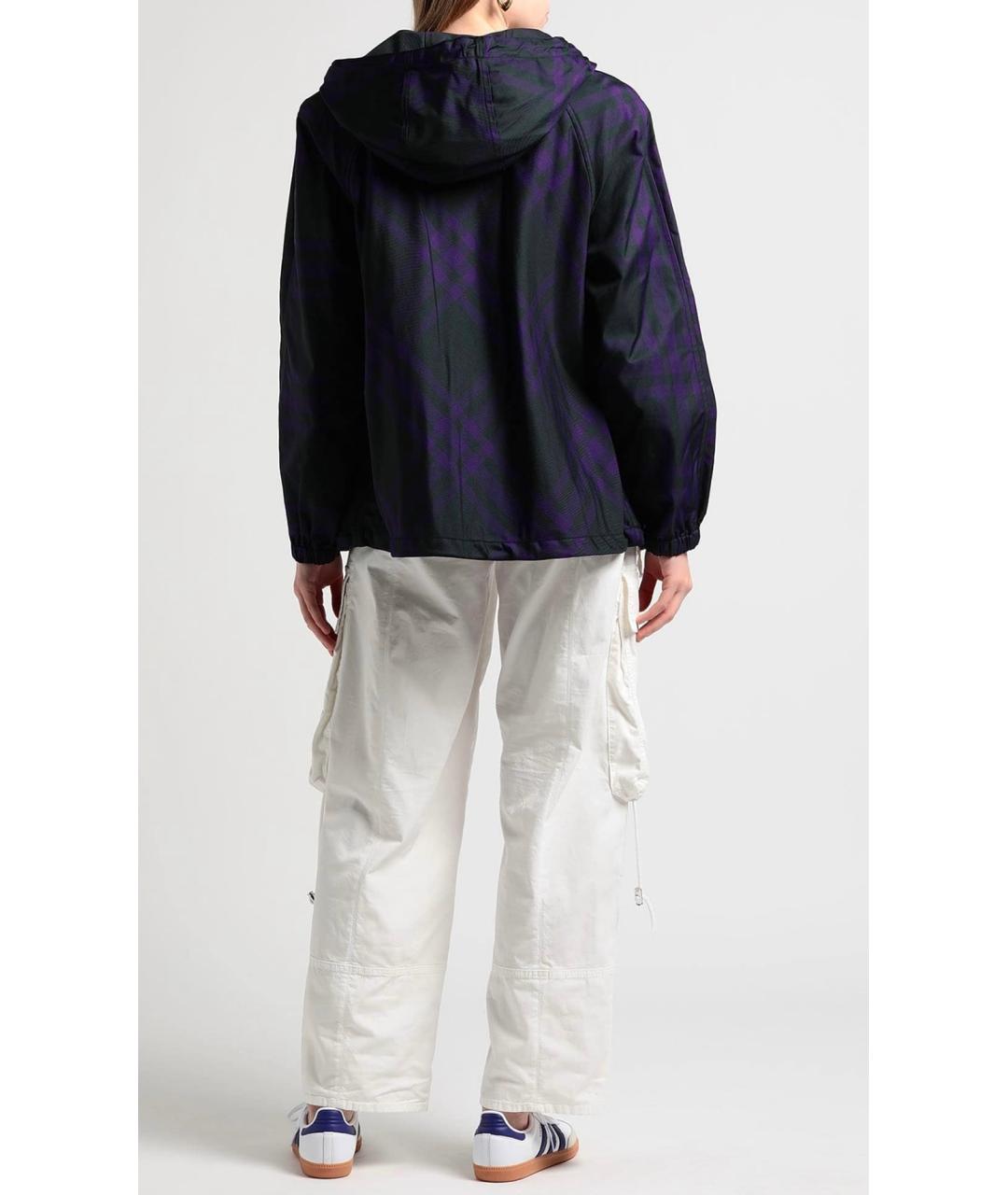BURBERRY Фиолетовая полиамидовая куртка, фото 3