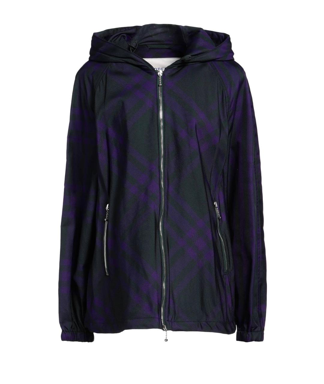 BURBERRY Фиолетовая полиамидовая куртка, фото 1