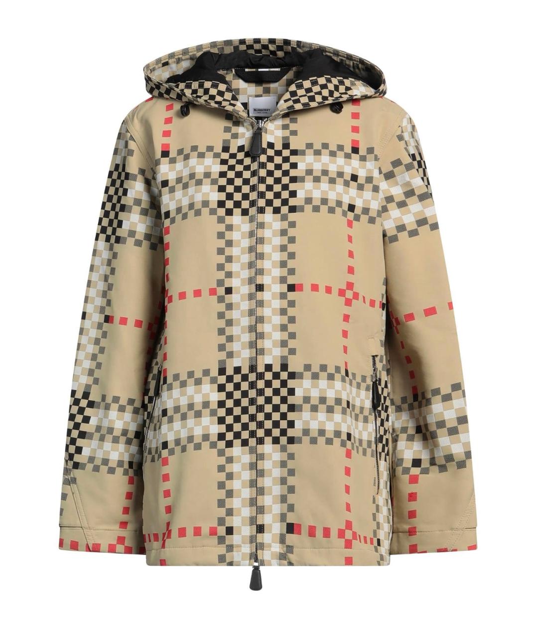 BURBERRY Бежевая полиамидовая куртка, фото 1