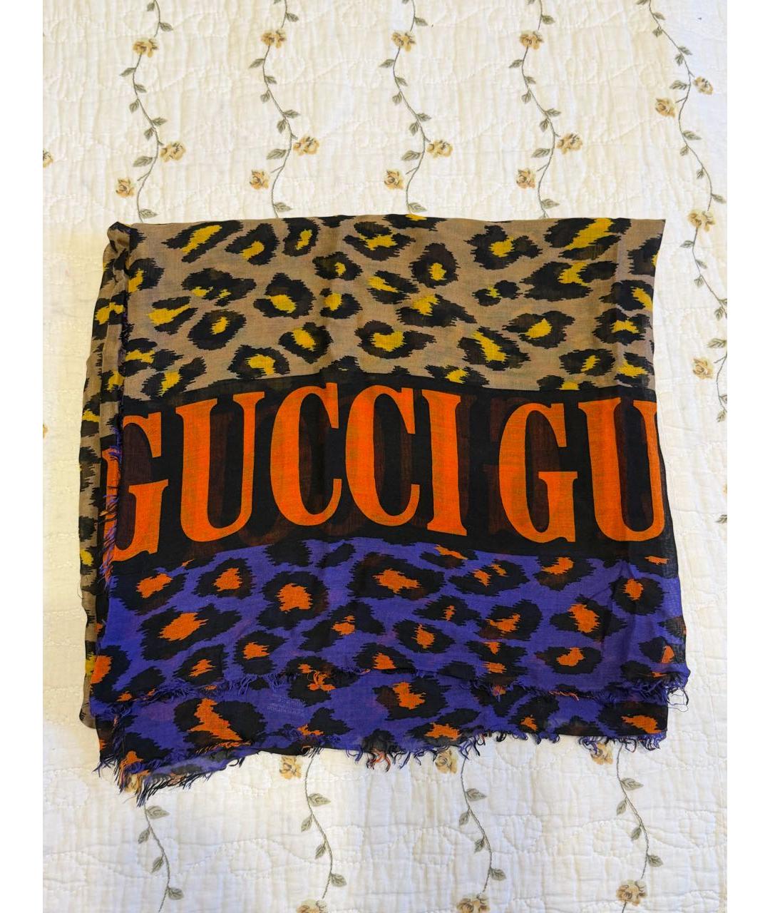 GUCCI Мульти шелковый платок, фото 2