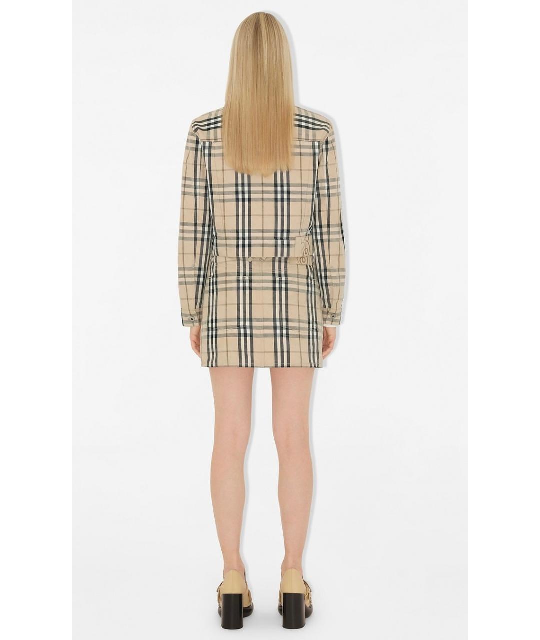 BURBERRY Бежевая хлопковая куртка, фото 9
