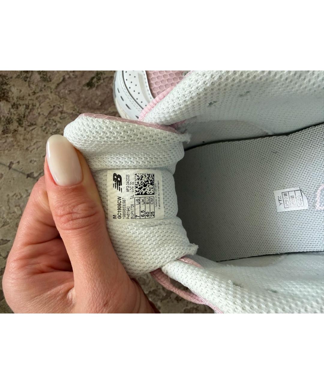 NEW BALANCE Розовые текстильные кроссовки, фото 6