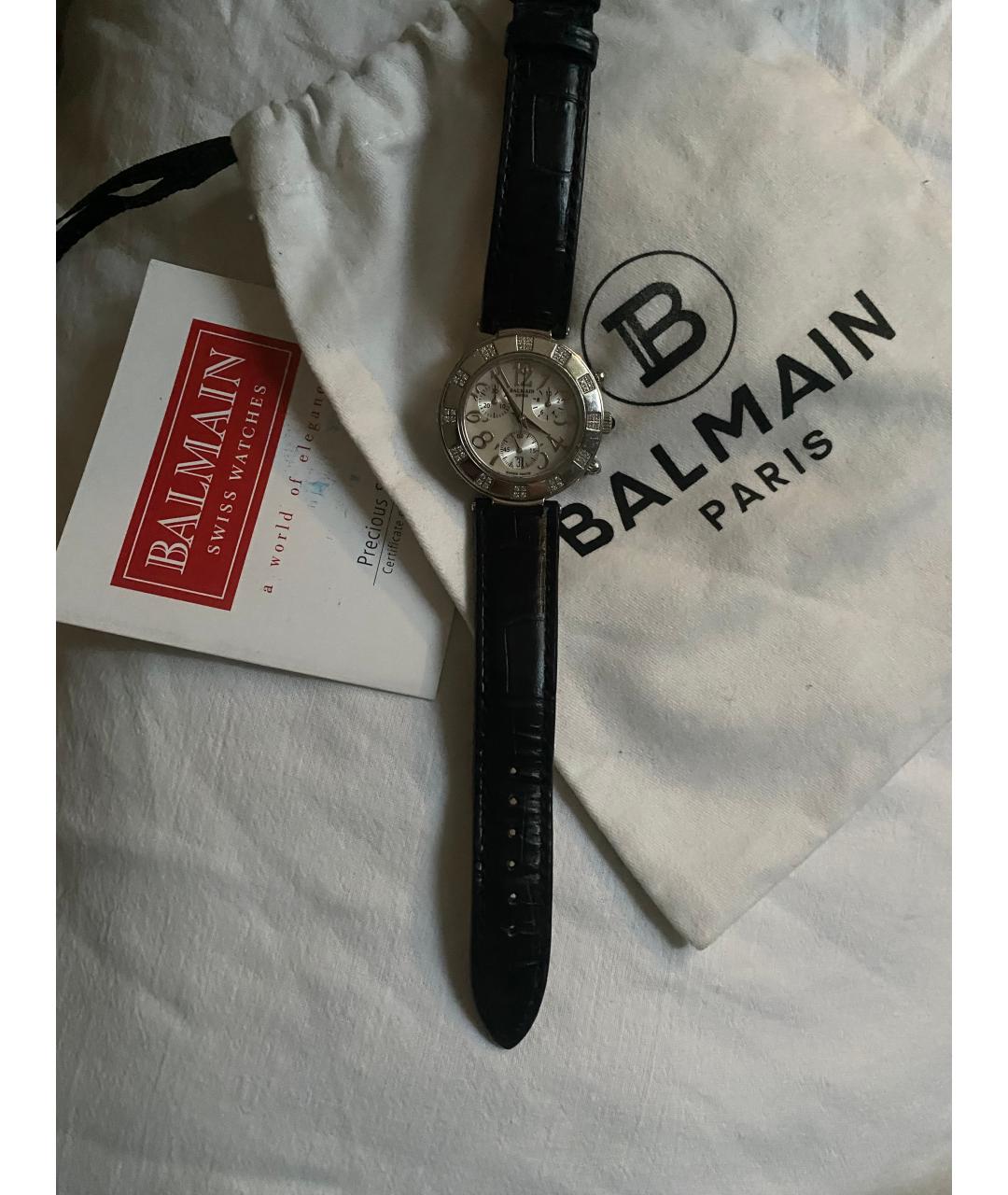 BALMAIN Серебряные кожаные часы, фото 4