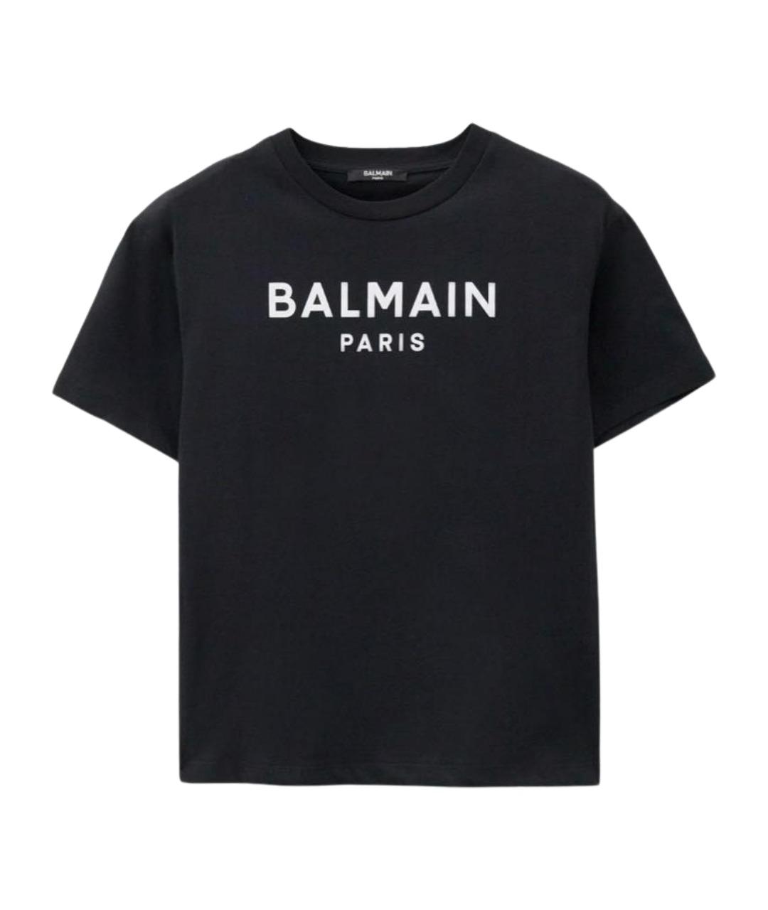BALMAIN Черный хлопковый детская футболка / топ, фото 1