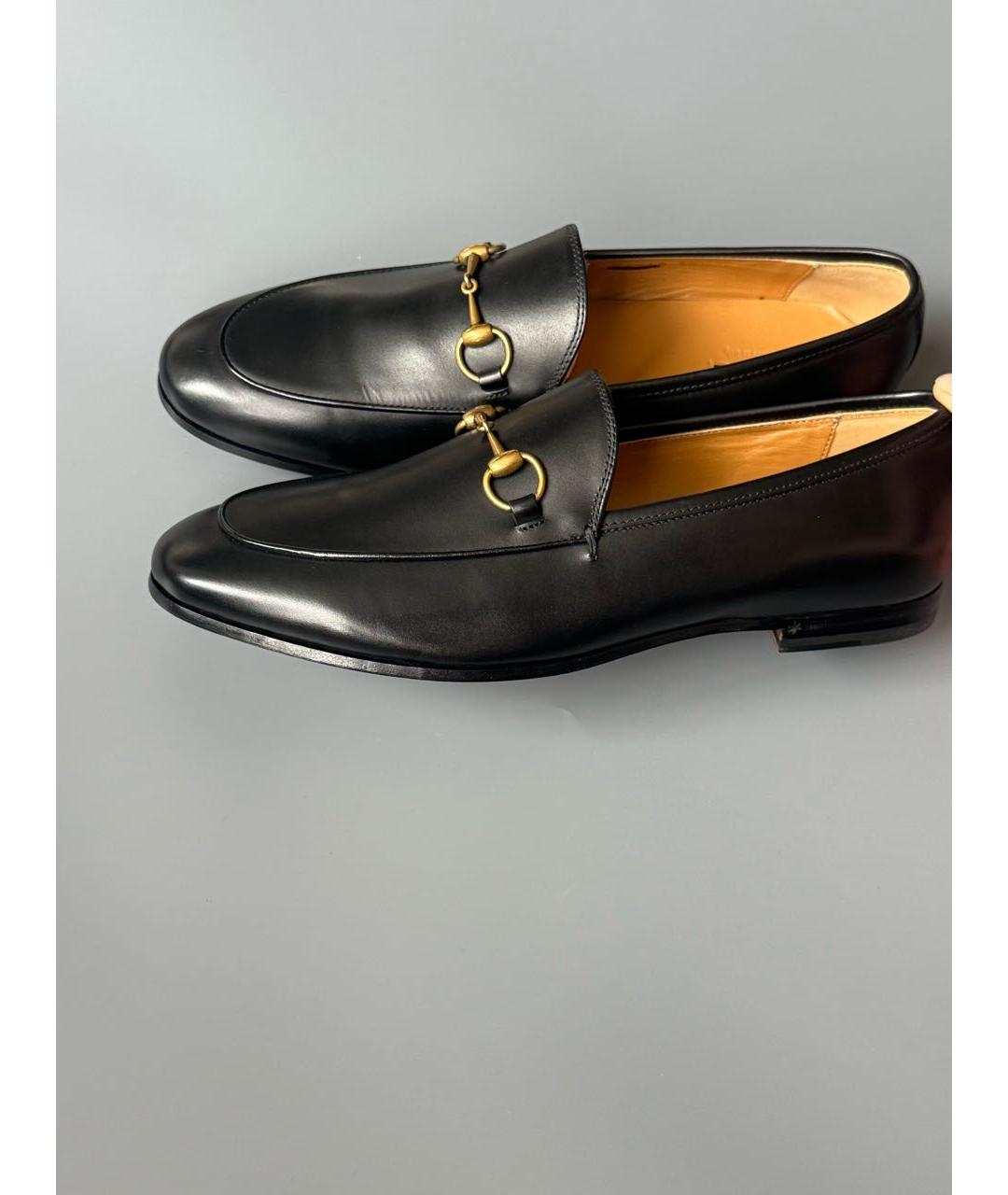 GUCCI Черные кожаные лоферы, фото 7