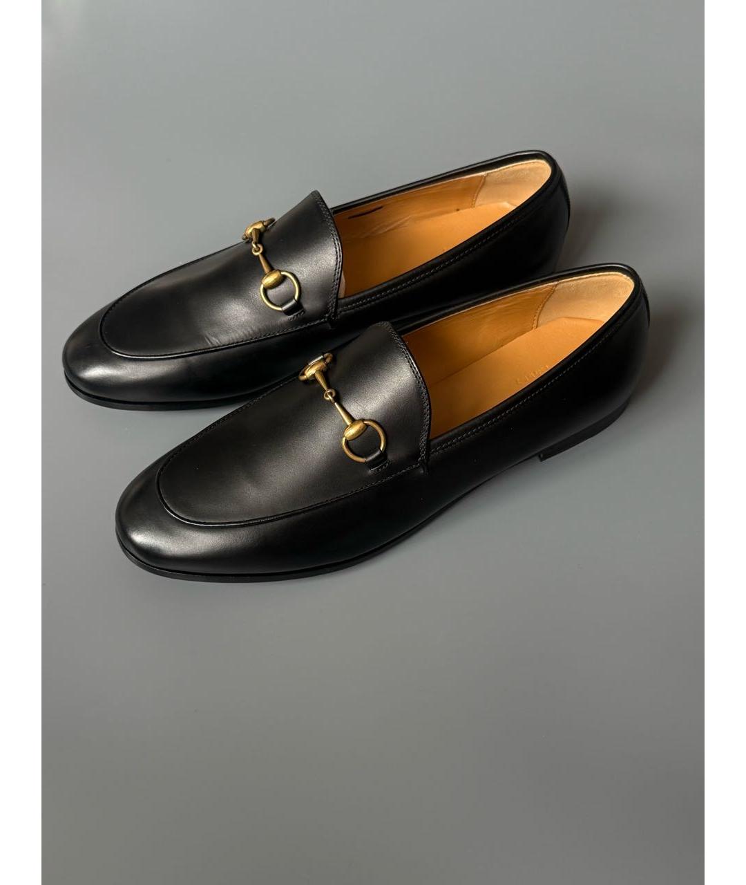 GUCCI Черные кожаные лоферы, фото 2