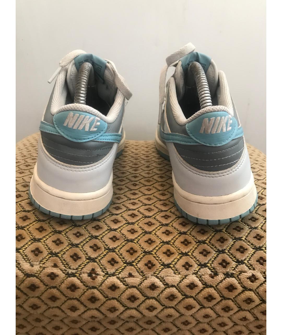 NIKE Серые кожаные кроссовки, фото 3