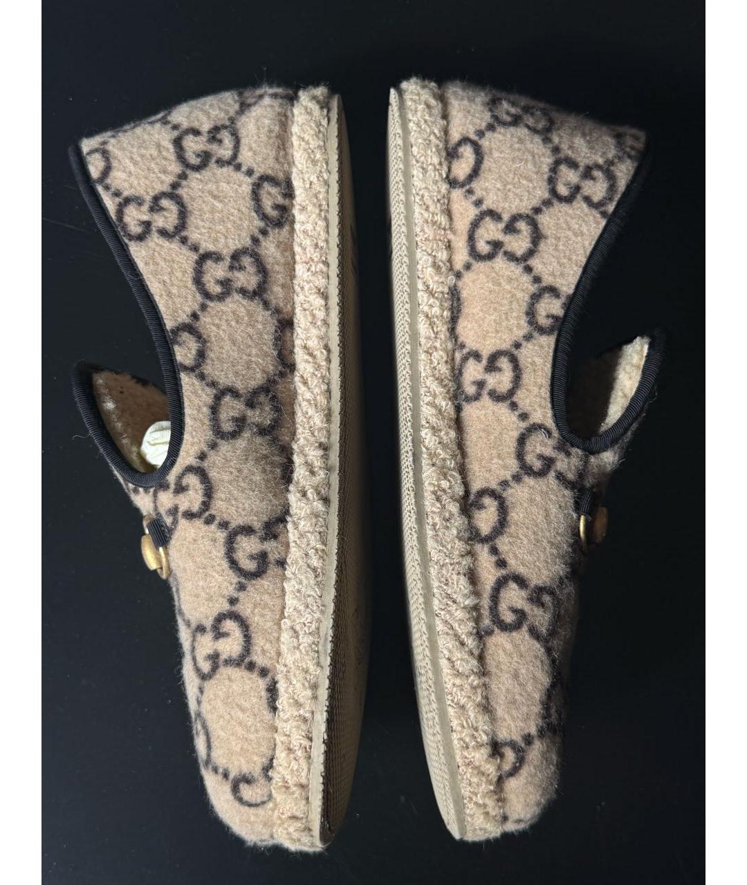 GUCCI Бежевые лоферы, фото 9