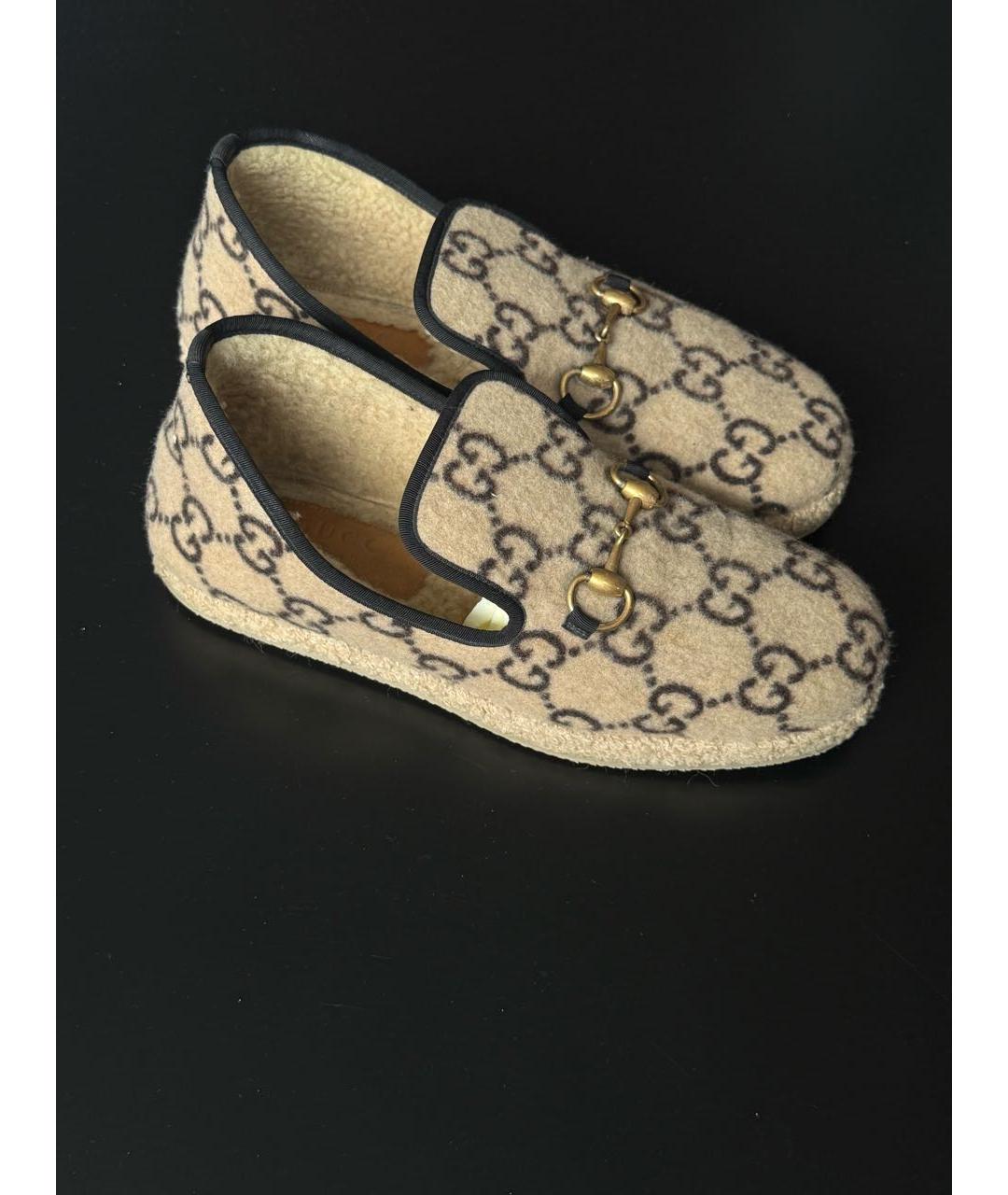 GUCCI Бежевые лоферы, фото 2