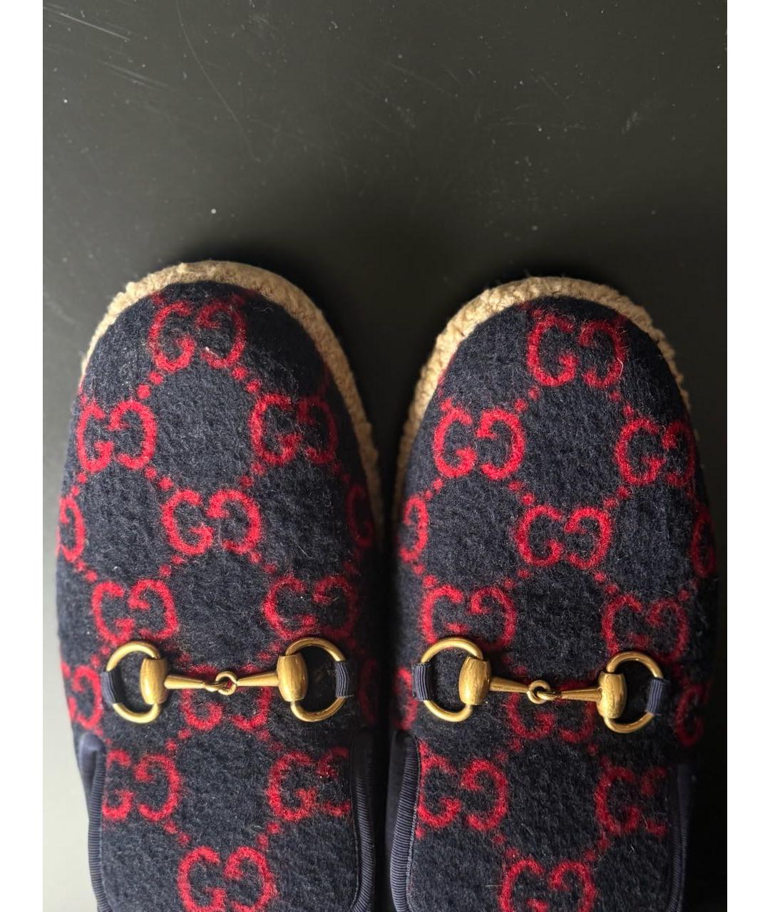 GUCCI Бордовые лоферы, фото 5