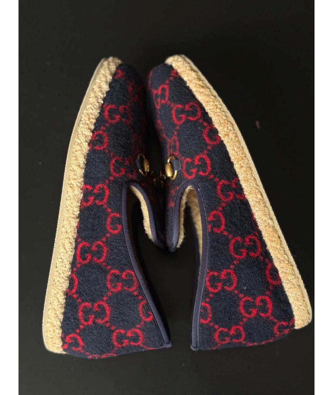 GUCCI Бордовые лоферы, фото 3