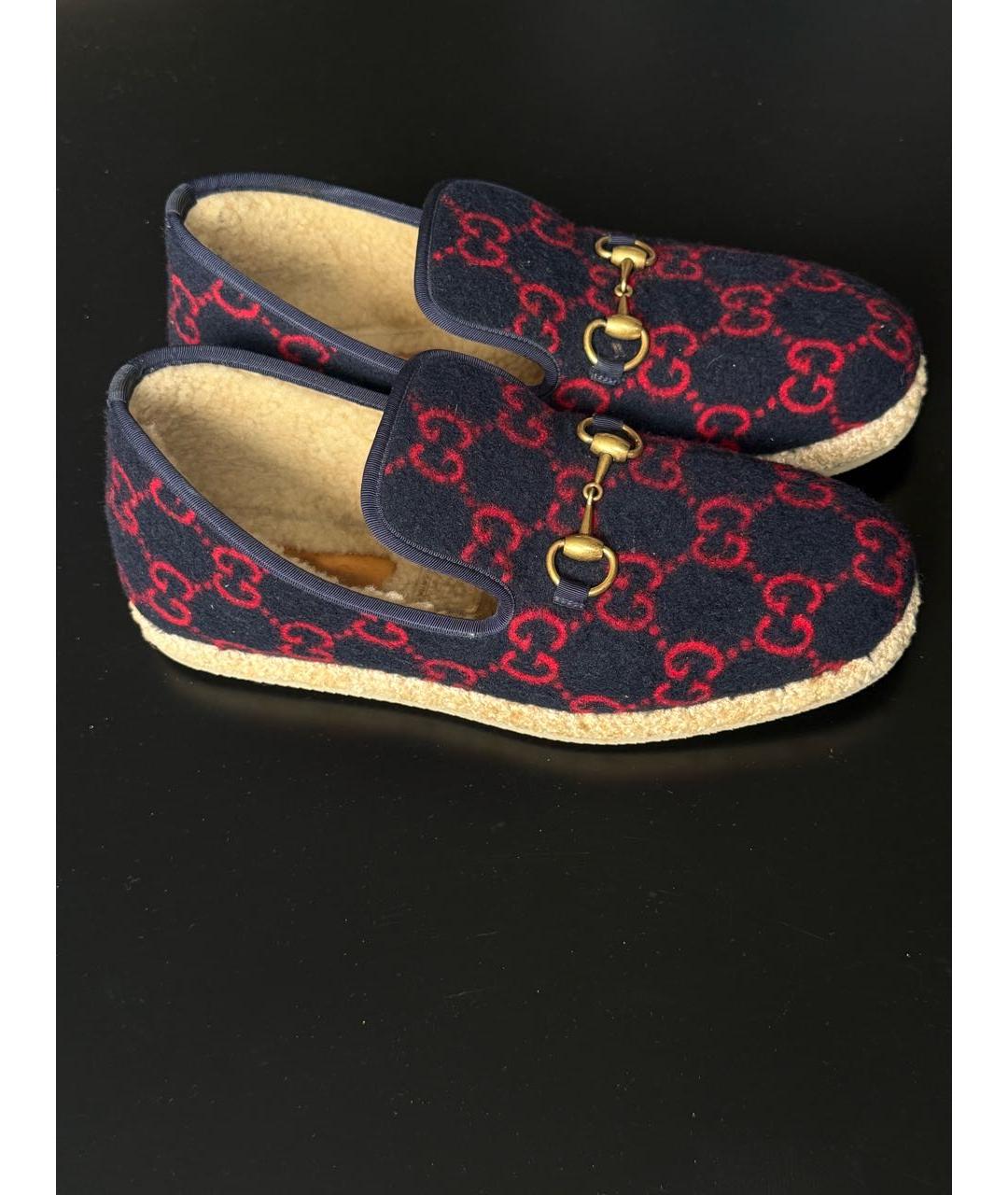 GUCCI Бордовые лоферы, фото 2