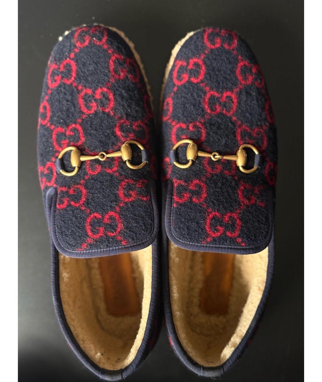 GUCCI Бордовые лоферы, фото 4