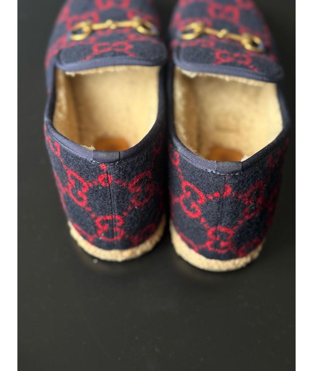 GUCCI Бордовые лоферы, фото 8