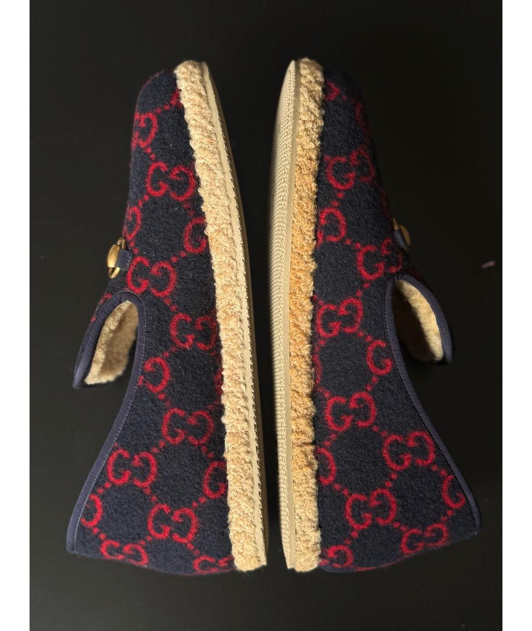 GUCCI Бордовые лоферы, фото 9
