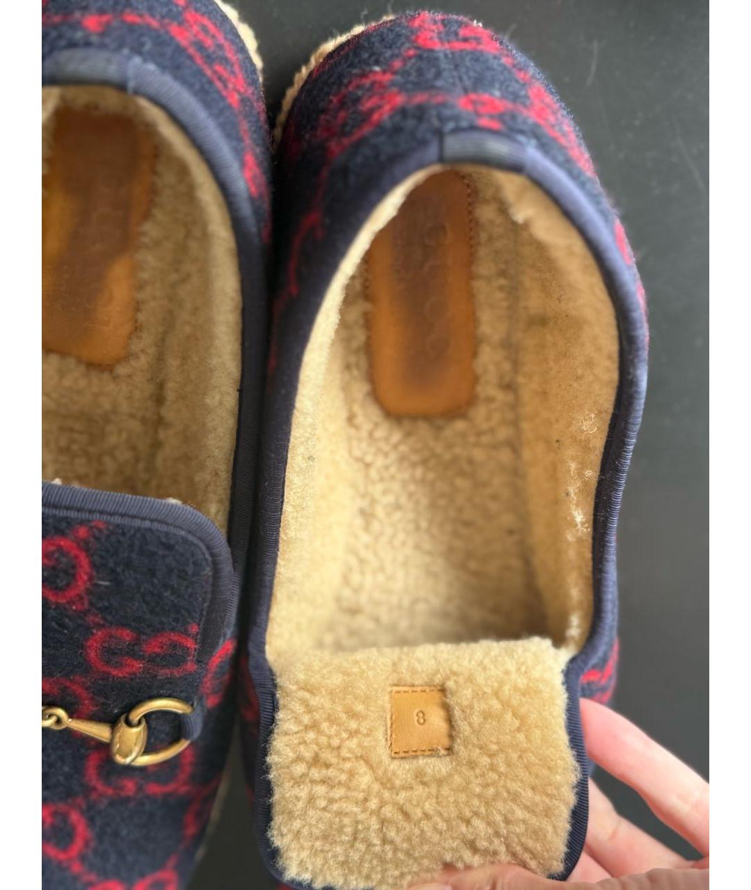 GUCCI Бордовые лоферы, фото 6