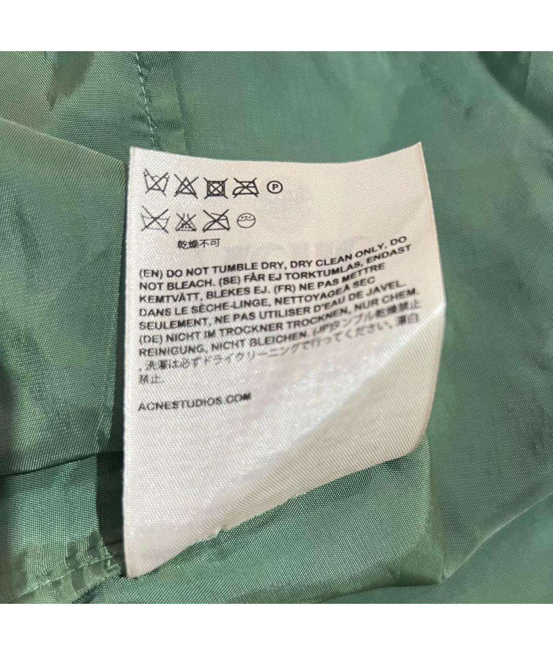 ACNE STUDIOS Зеленое полиэстеровое коктейльное платье, фото 6