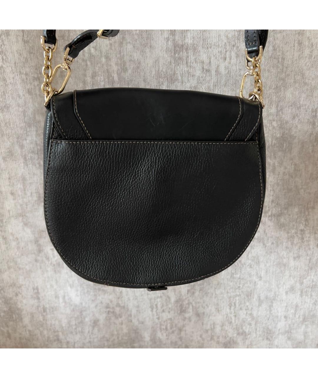 FURLA Черная кожаная сумка через плечо, фото 3