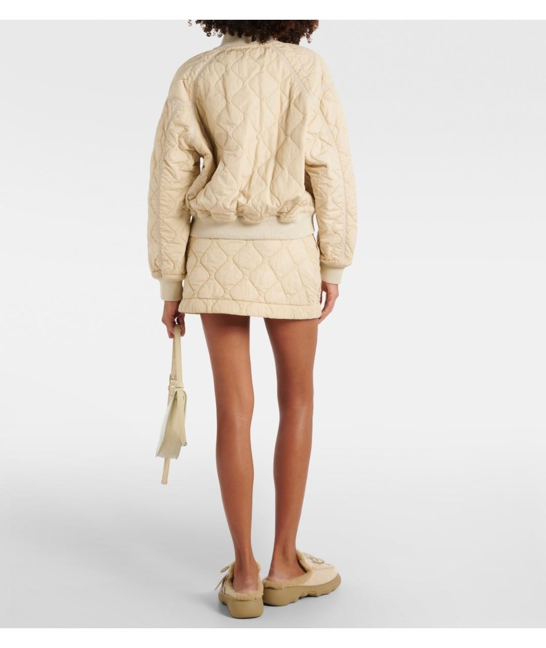 BURBERRY Бежевая полиамидовая куртка, фото 7