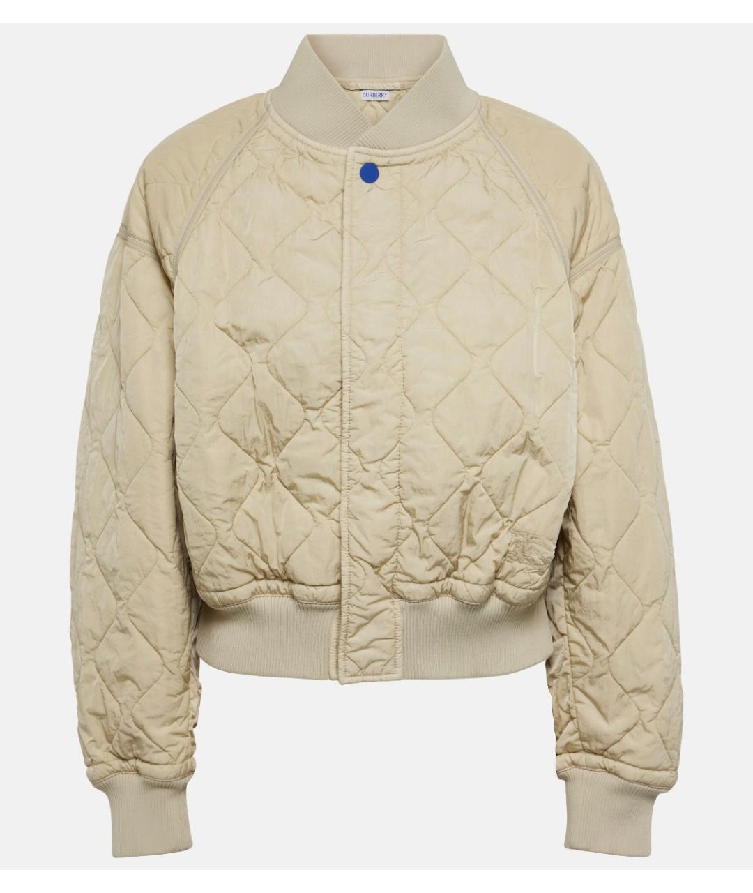 BURBERRY Бежевая полиамидовая куртка, фото 8