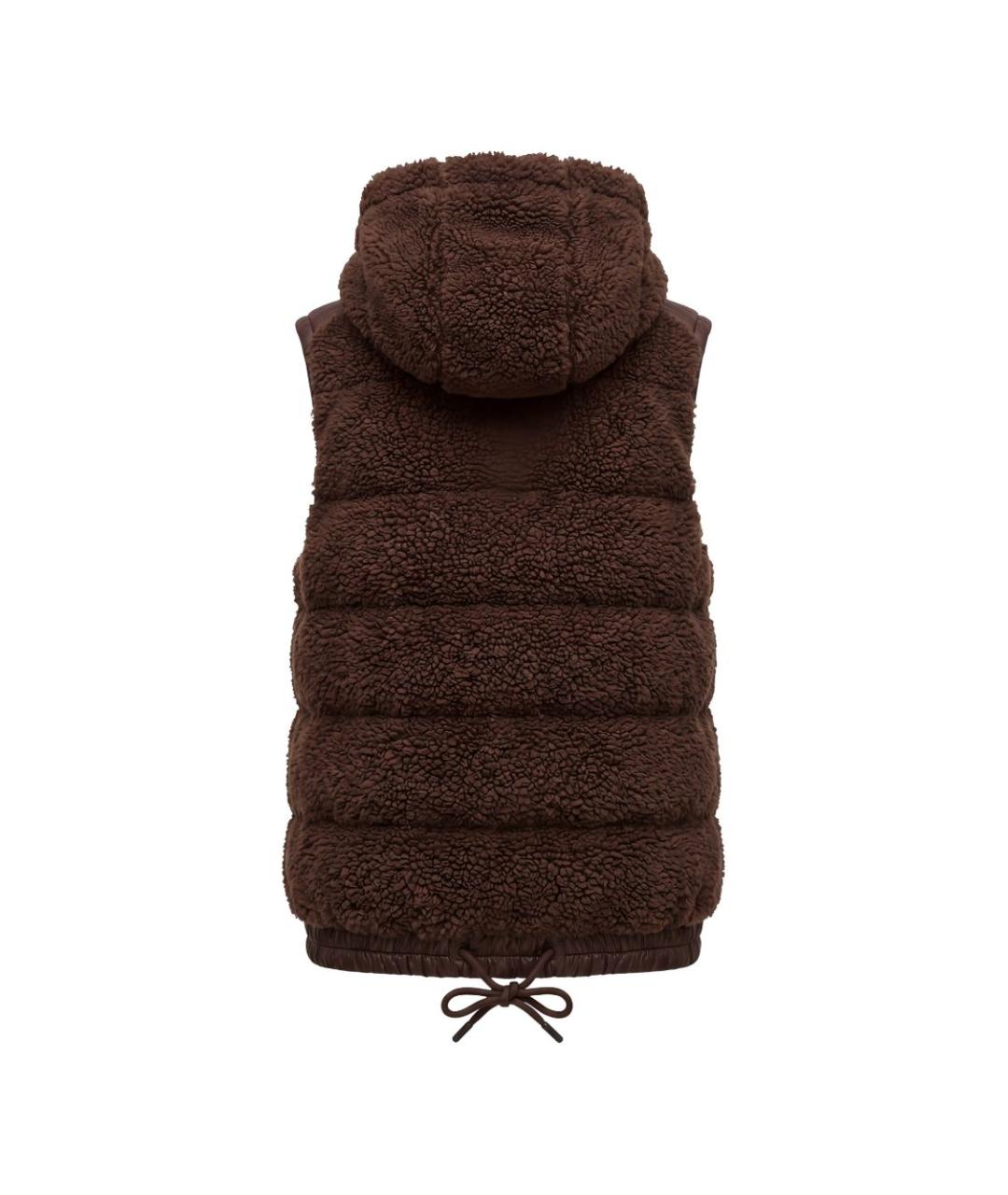 MONCLER GRENOBLE Коричневый жилет, фото 2