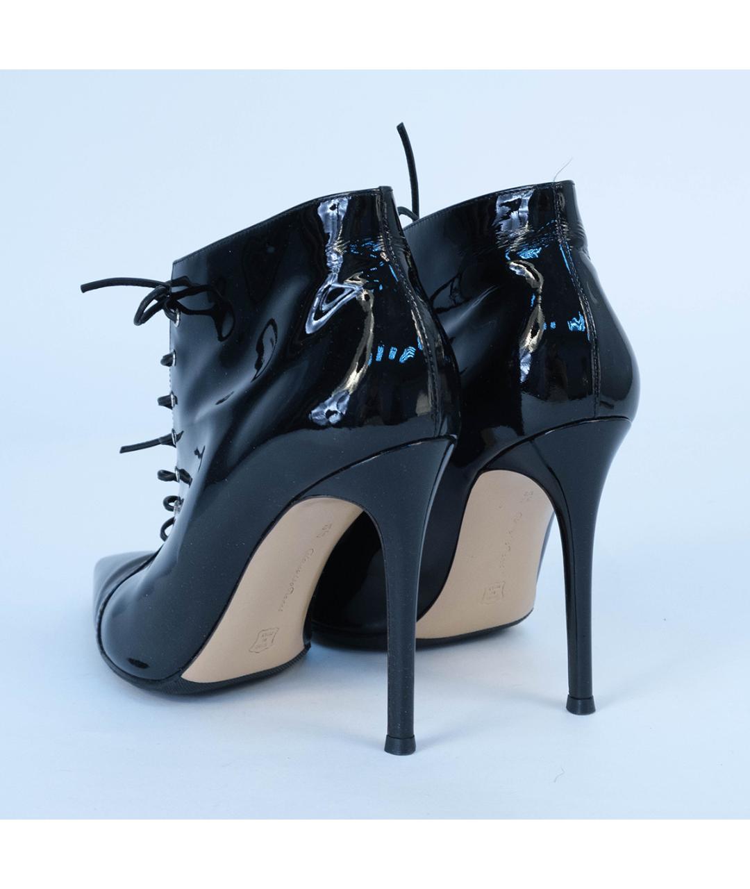 GIANVITO ROSSI Черные ботильоны из лакированной кожи, фото 7