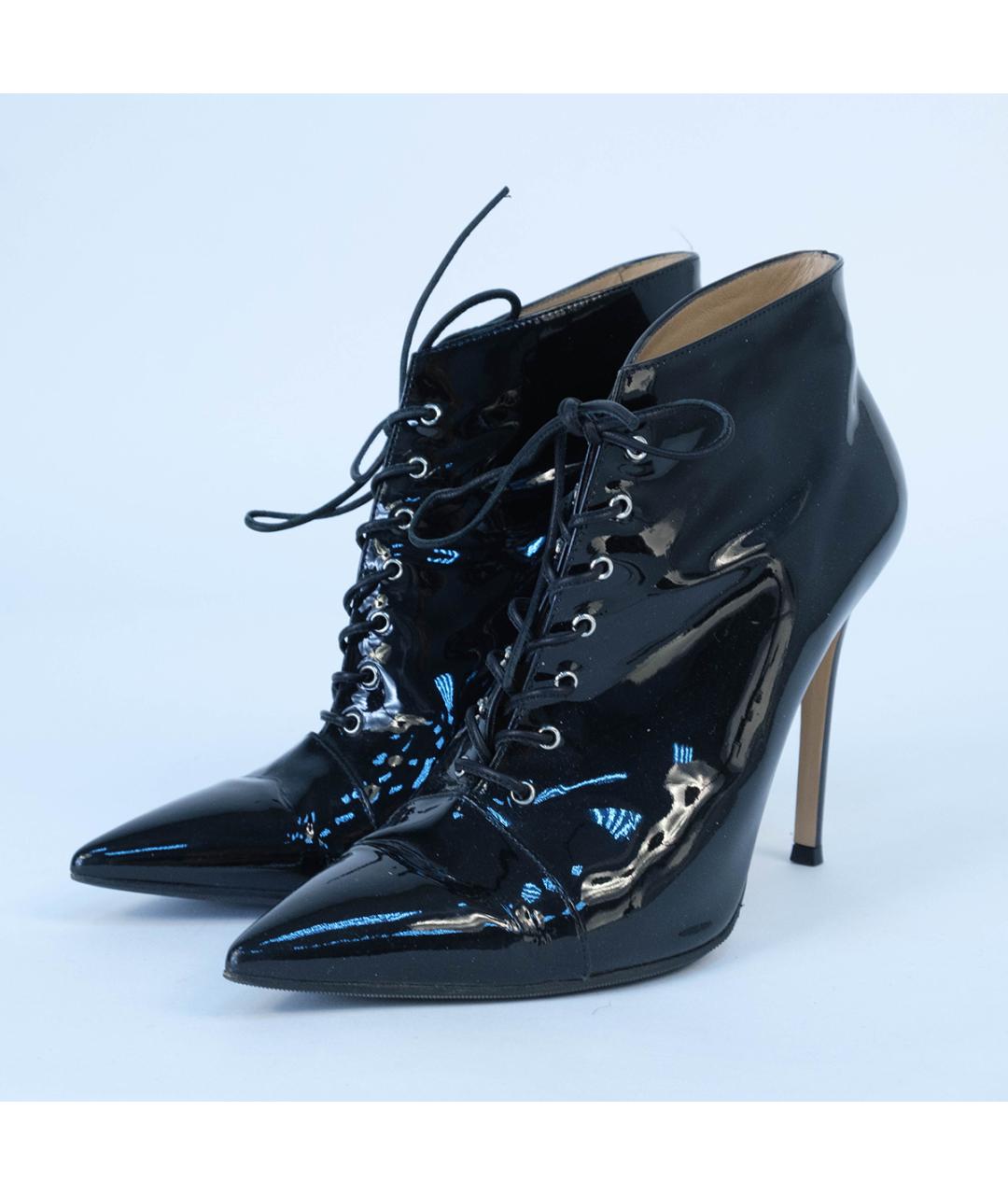 GIANVITO ROSSI Черные ботильоны из лакированной кожи, фото 3