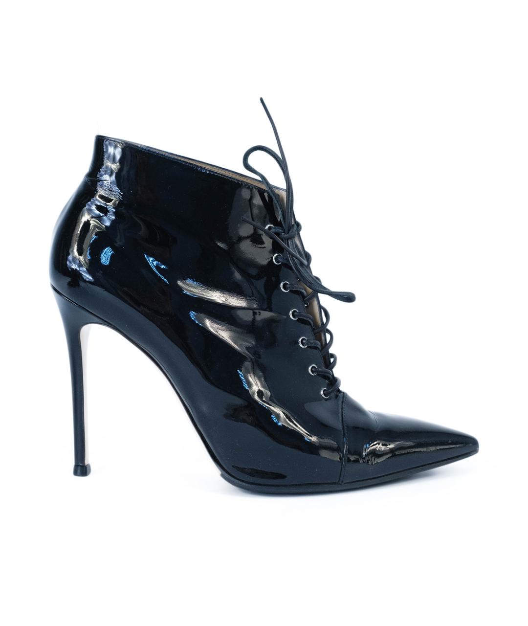 GIANVITO ROSSI Черные ботильоны из лакированной кожи, фото 8