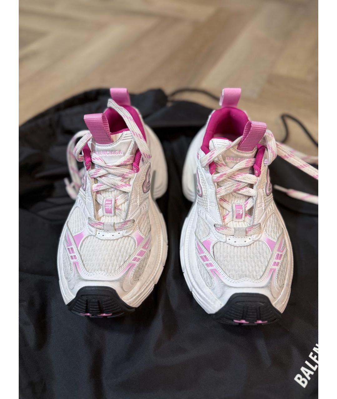 BALENCIAGA Розовые кожаные кроссовки, фото 2