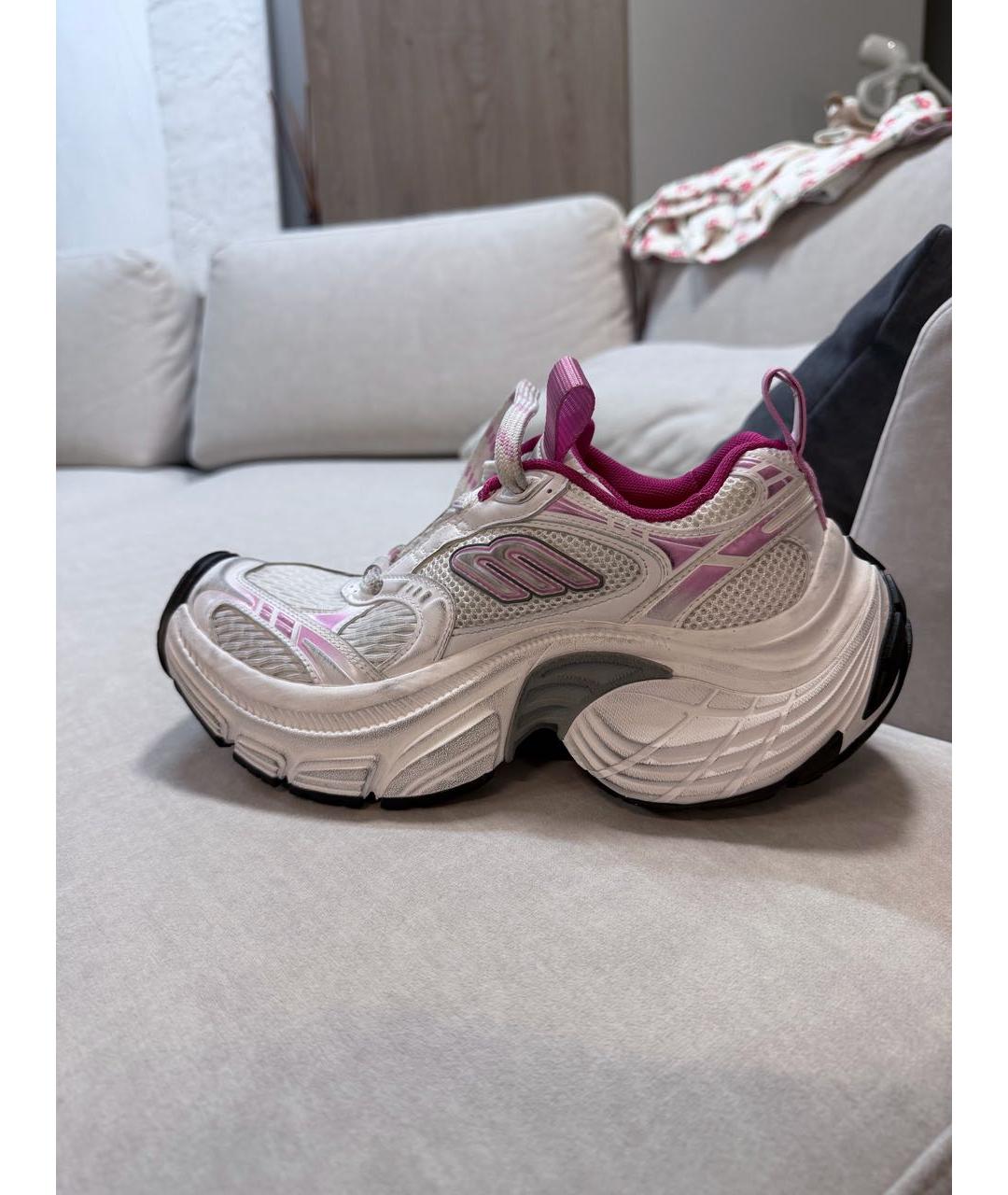 BALENCIAGA Розовые кожаные кроссовки, фото 8