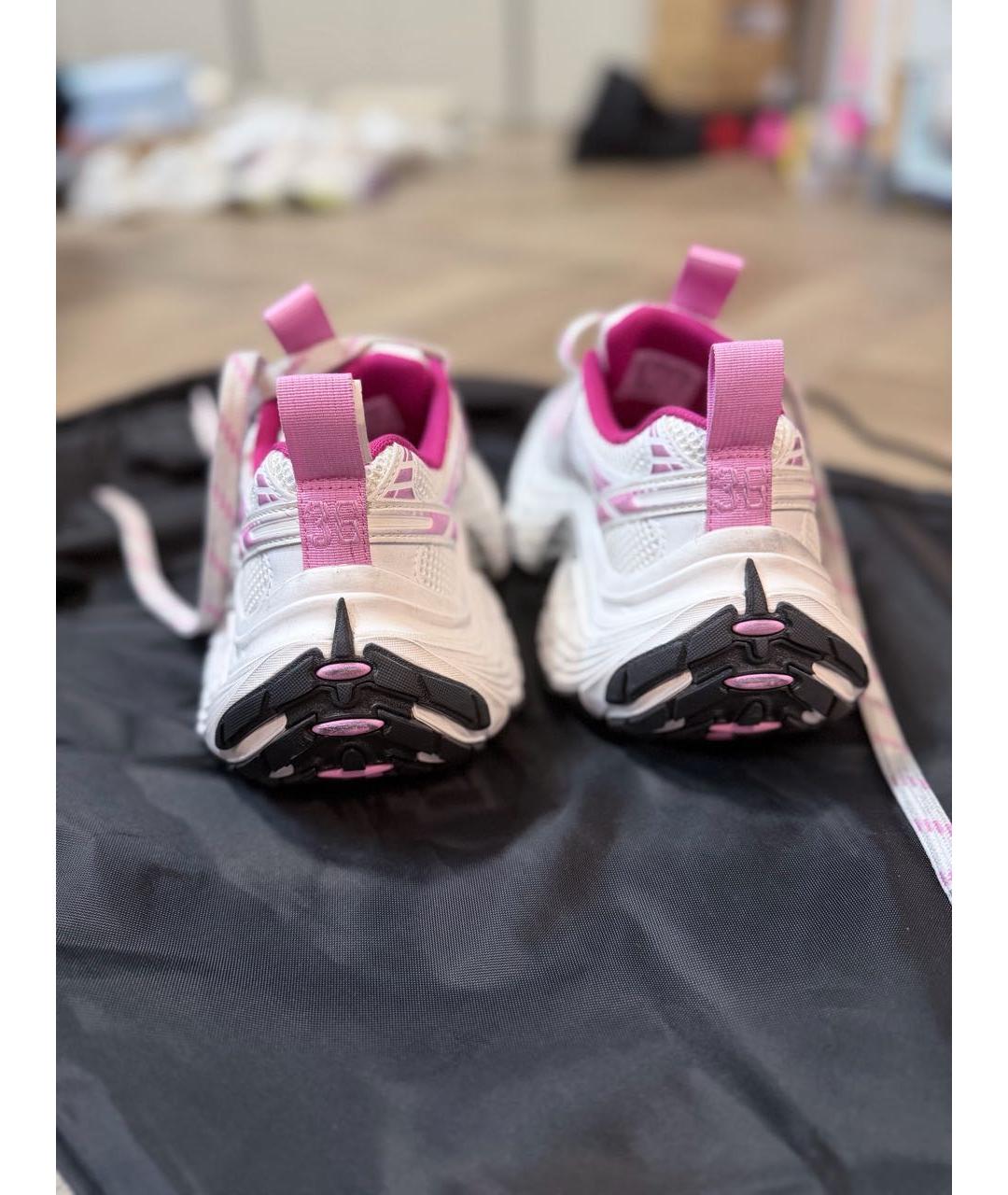 BALENCIAGA Розовые кожаные кроссовки, фото 4