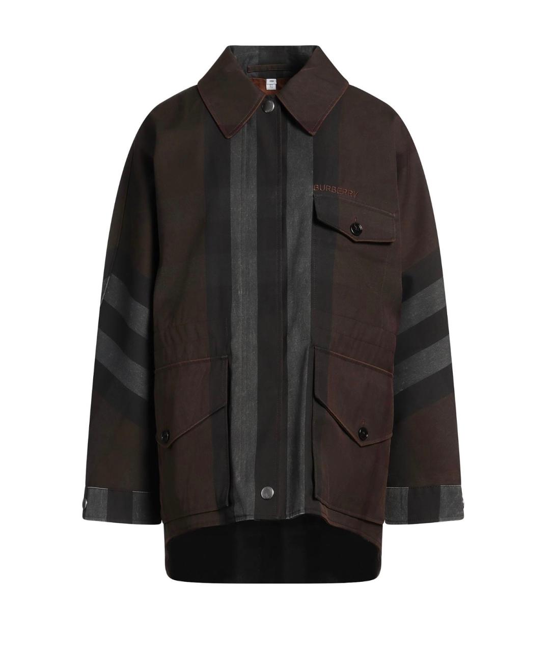 BURBERRY Коричневая полиэстеровая куртка, фото 1
