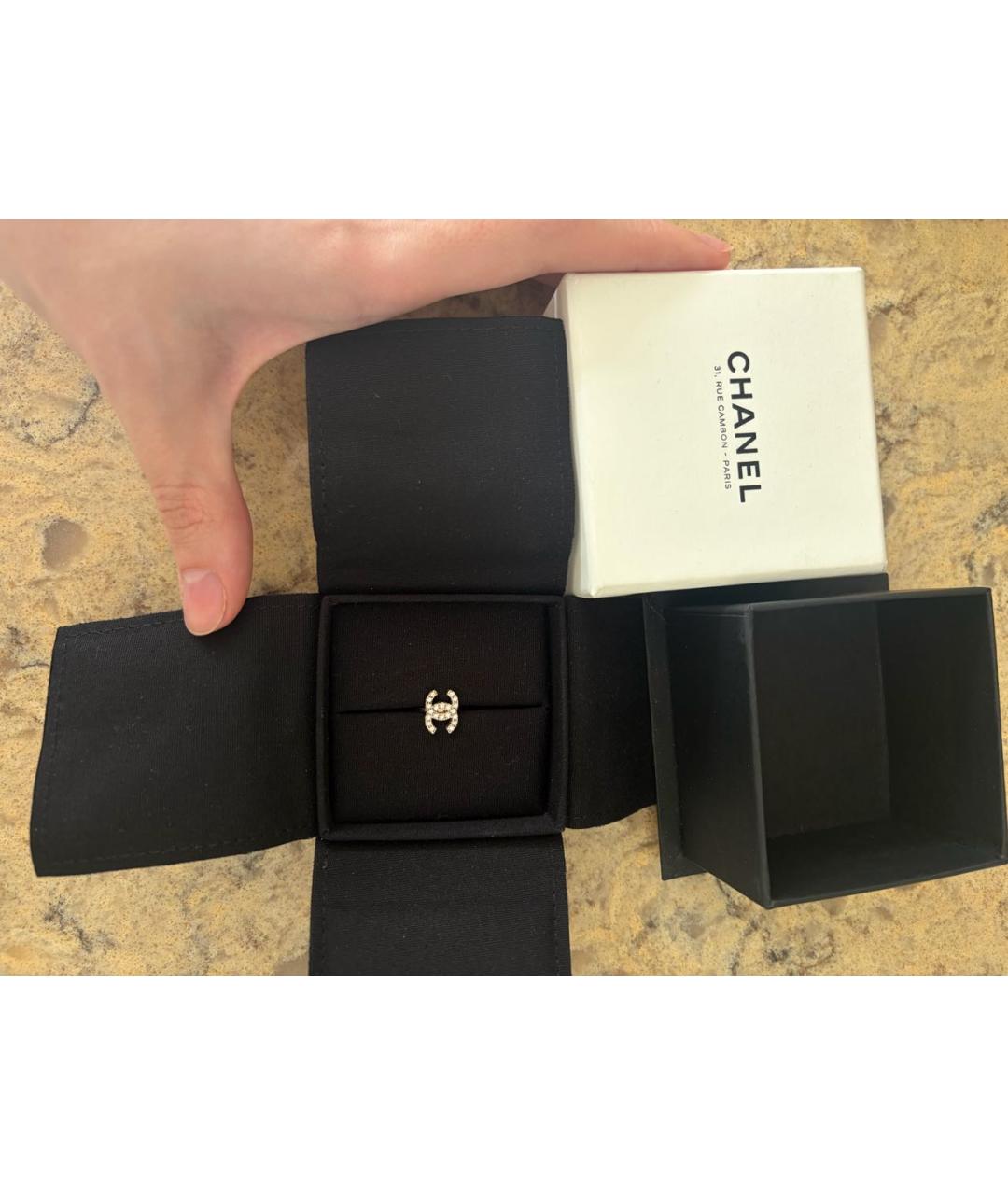 CHANEL Серебряные металлические серьги, фото 3
