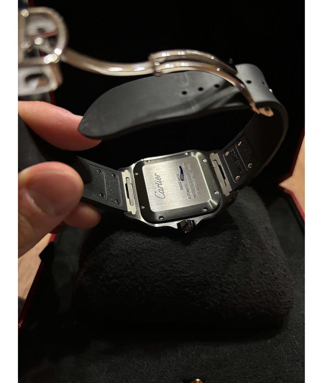 CARTIER Антрацитовые часы, фото 4