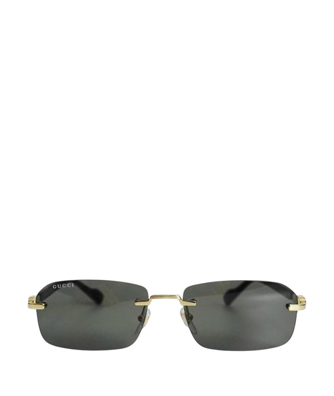 GUCCI Черные пластиковые солнцезащитные очки, фото 1
