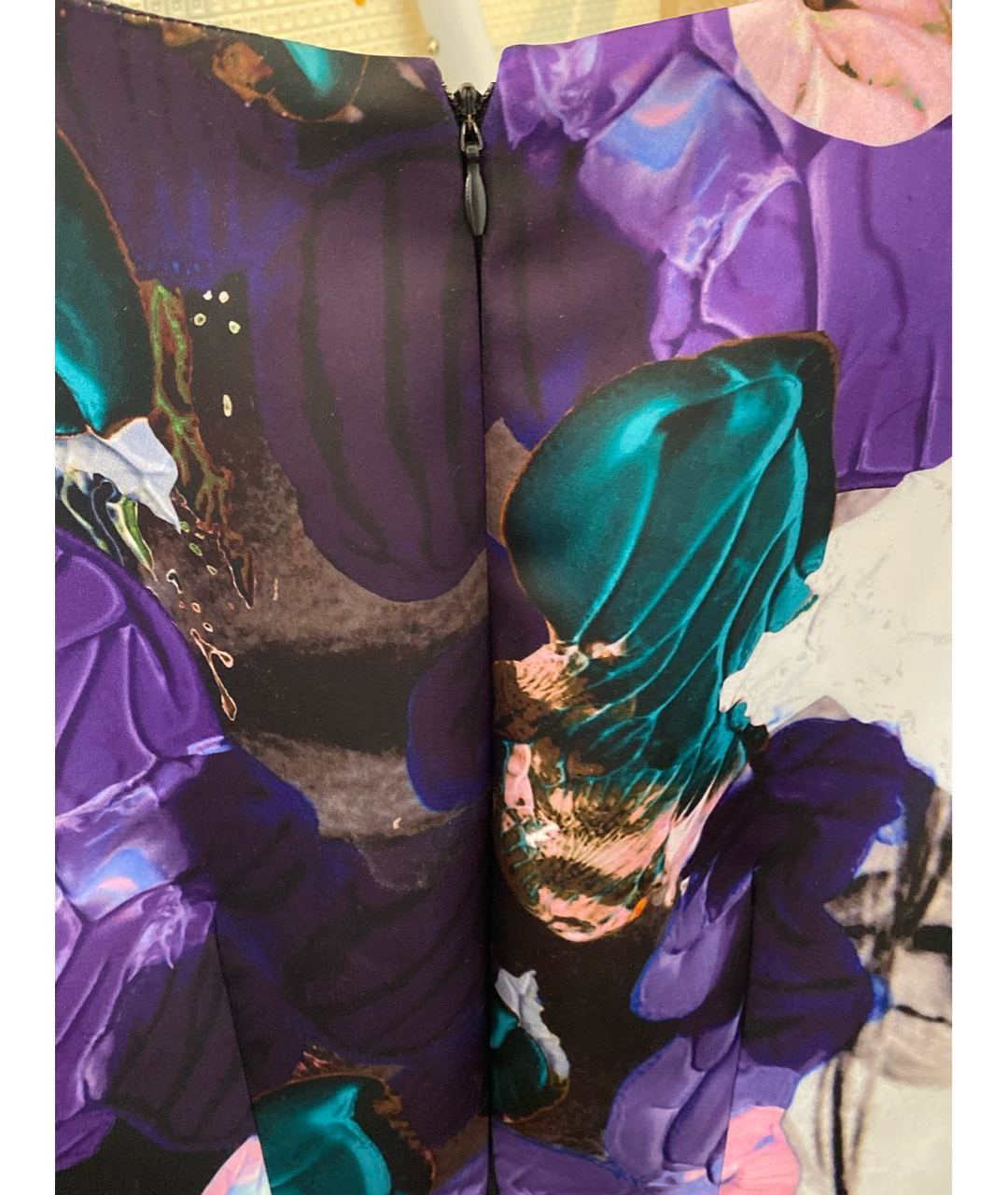 MSGM Фиолетовое полиэстеровое коктейльное платье, фото 7
